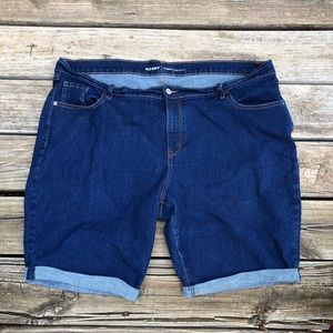 Cuffed Jean Shorts
